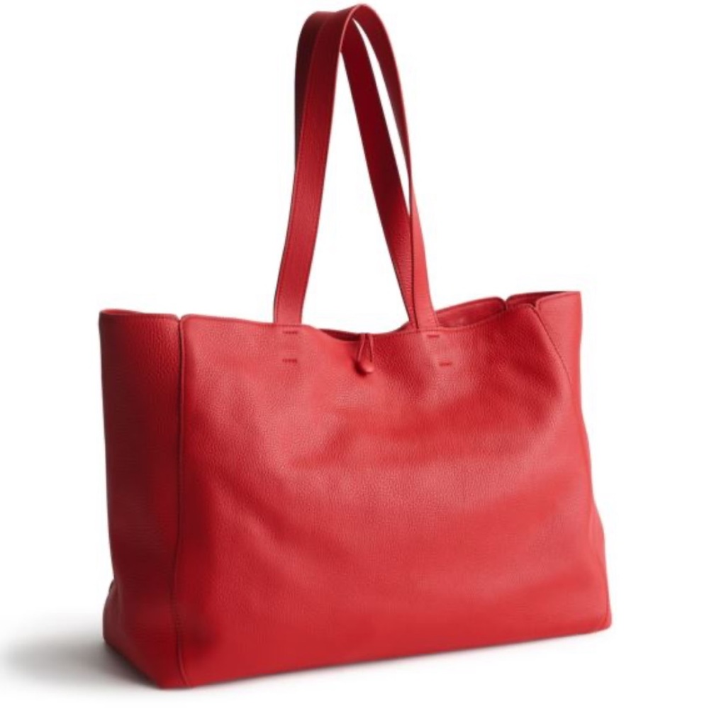 Vera Bradley Hathaway Goji Berry Red Leather Tote